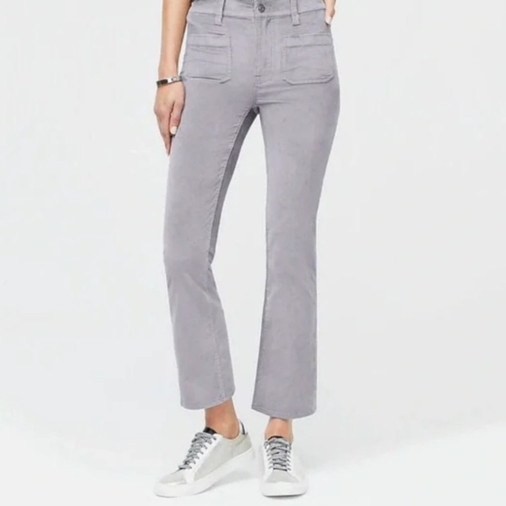 Grey Velvet J. Crew Billie Demi Boot Crop High Waist Jeans Size 28 Tall (28T)